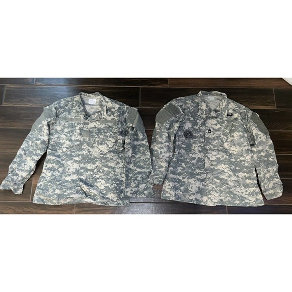 Other - Lot of 2 Universal Camo Pattern UCP Uniform Tops, MedReg & Small Long